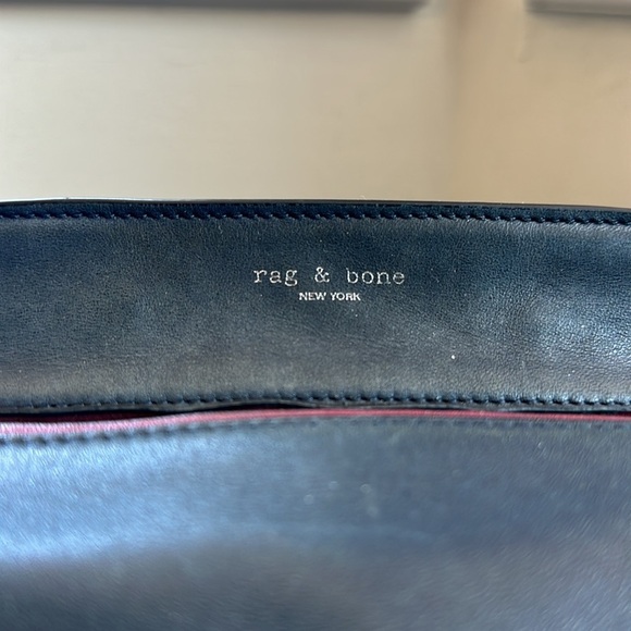 rag & bone Pilot Leather and Suede Satchel Bag - Picture 2 of 6